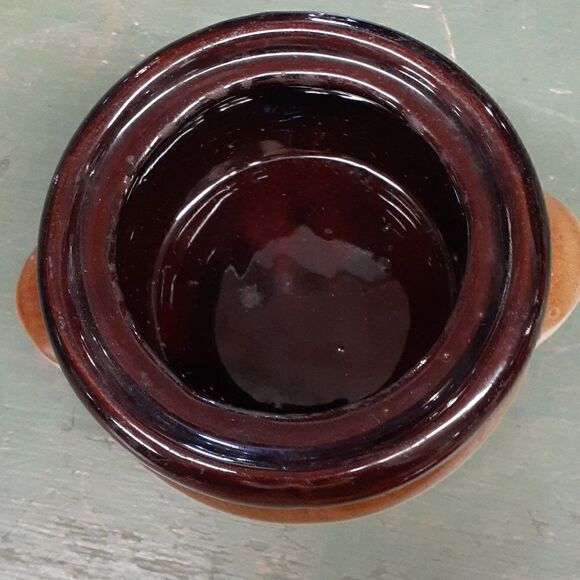 Vintage stoneware soup pot, toothpick holder, and egg dish. - Picture 3 of 15